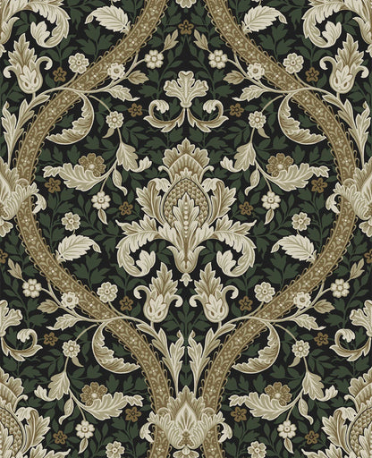 Acanthus Ogee Peel & Stick Wallpaper
