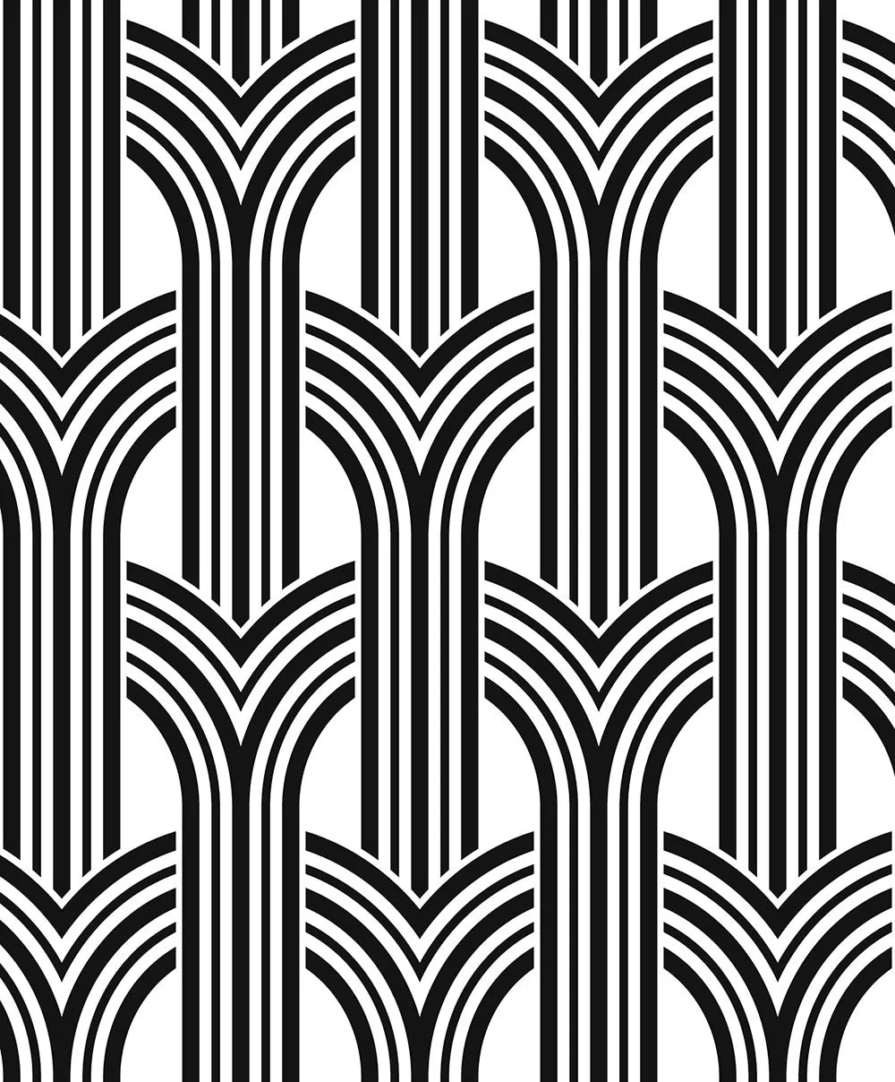 Geometric Arches Peel & Stick Wallpaper