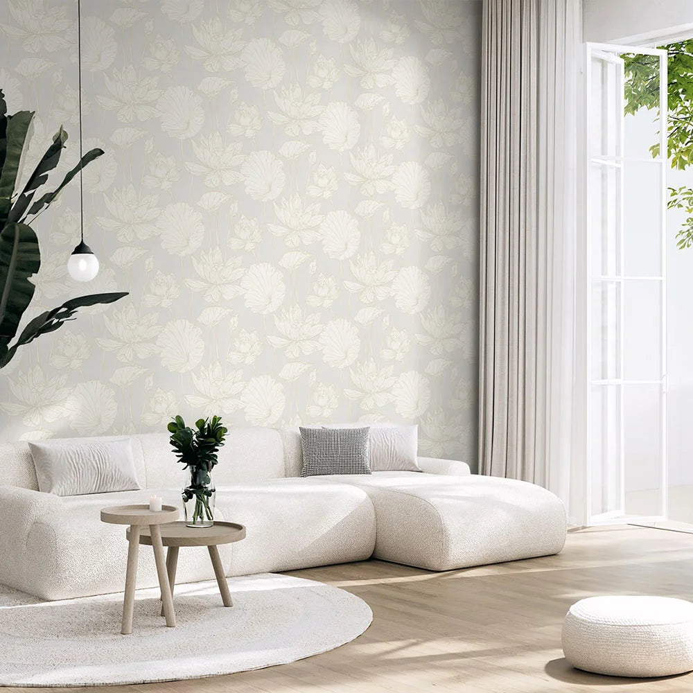 Lotus Garden Floral Peel & Stick Wallpaper