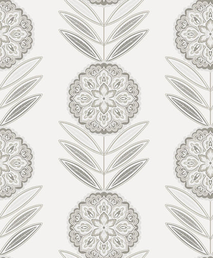 Folk Flowers Peel & Stick Wallpaper