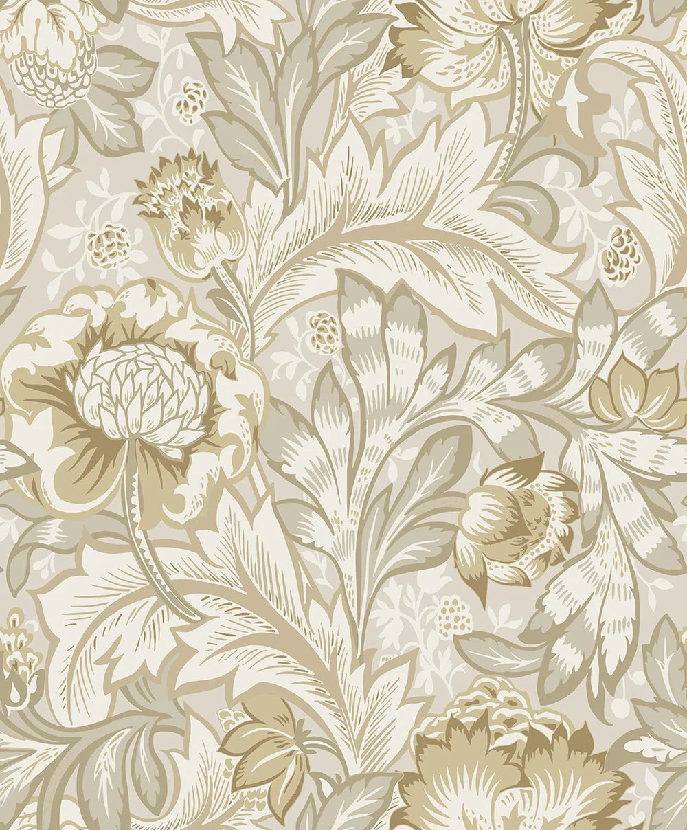 Acanthus Garden Floral Peel & Stick Wallpaper