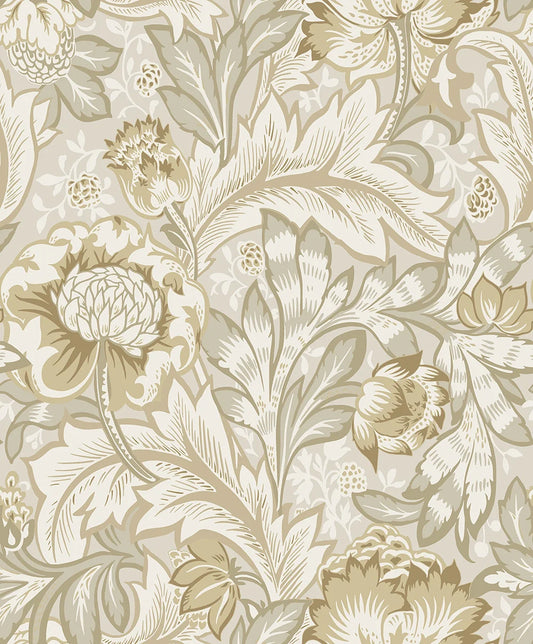 Acanthus Garden Floral Peel & Stick Wallpaper