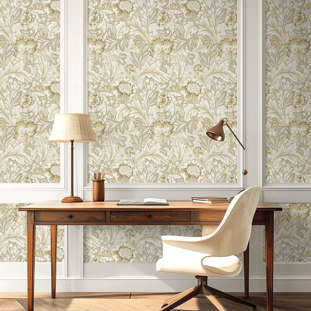 Acanthus Garden Floral Peel & Stick Wallpaper