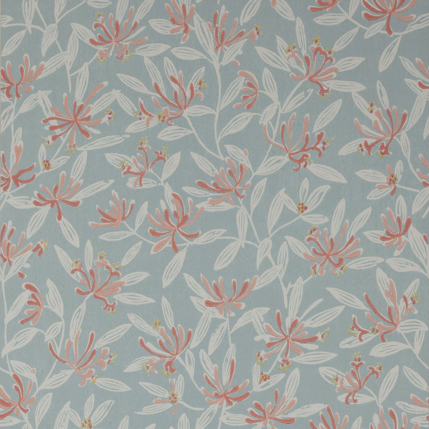 Nerissa Wallpaper - Soft Blue/Pink - J174W-04 - Jane Churchill