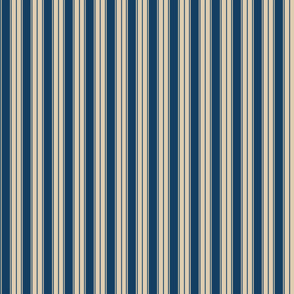 Niton Stripes Wallpaper - Blue - Summer Gray
