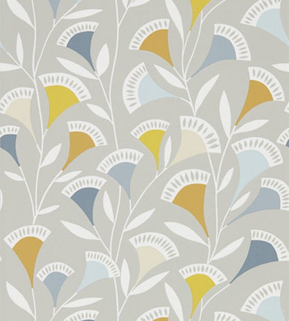 Noukku Wallpaper - Dandelion / Butterscotch / Charcoal - NNOU111549 - Scion