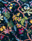 Ophelia French-Navy Fabric with Recycled Eco-Velvet - Blue - Wear The Walls