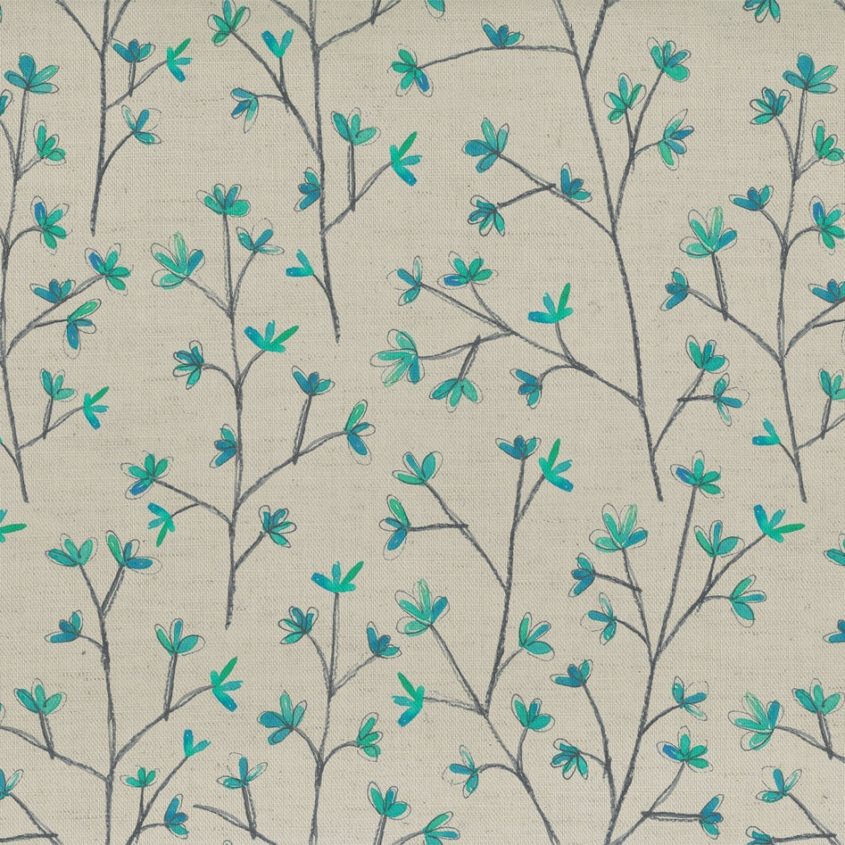 Ophelia Cornflower Linen Fabric