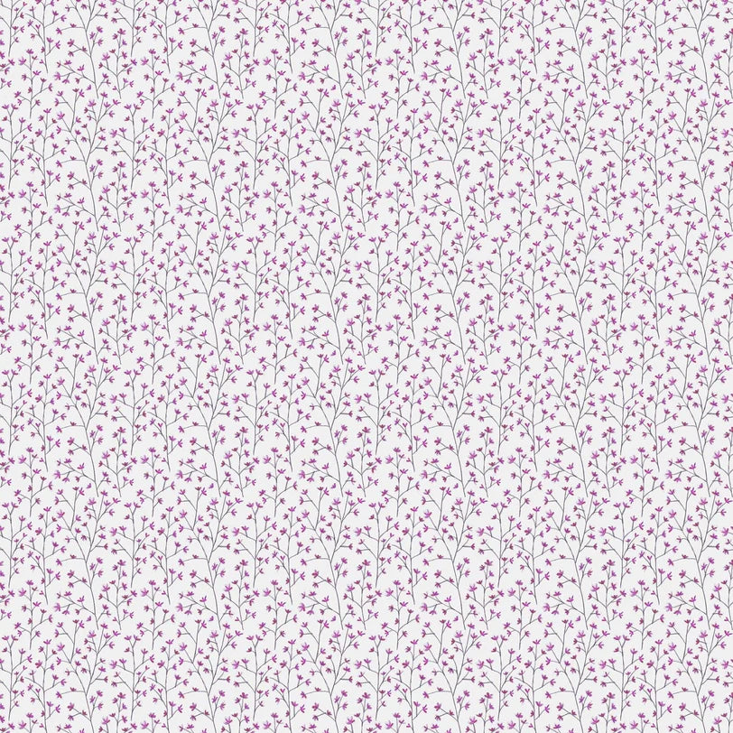 Ophelia Fuchsia Linen Fabric