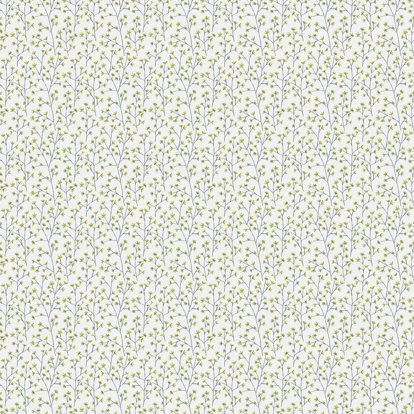Ophelia Lime Linen Fabric
