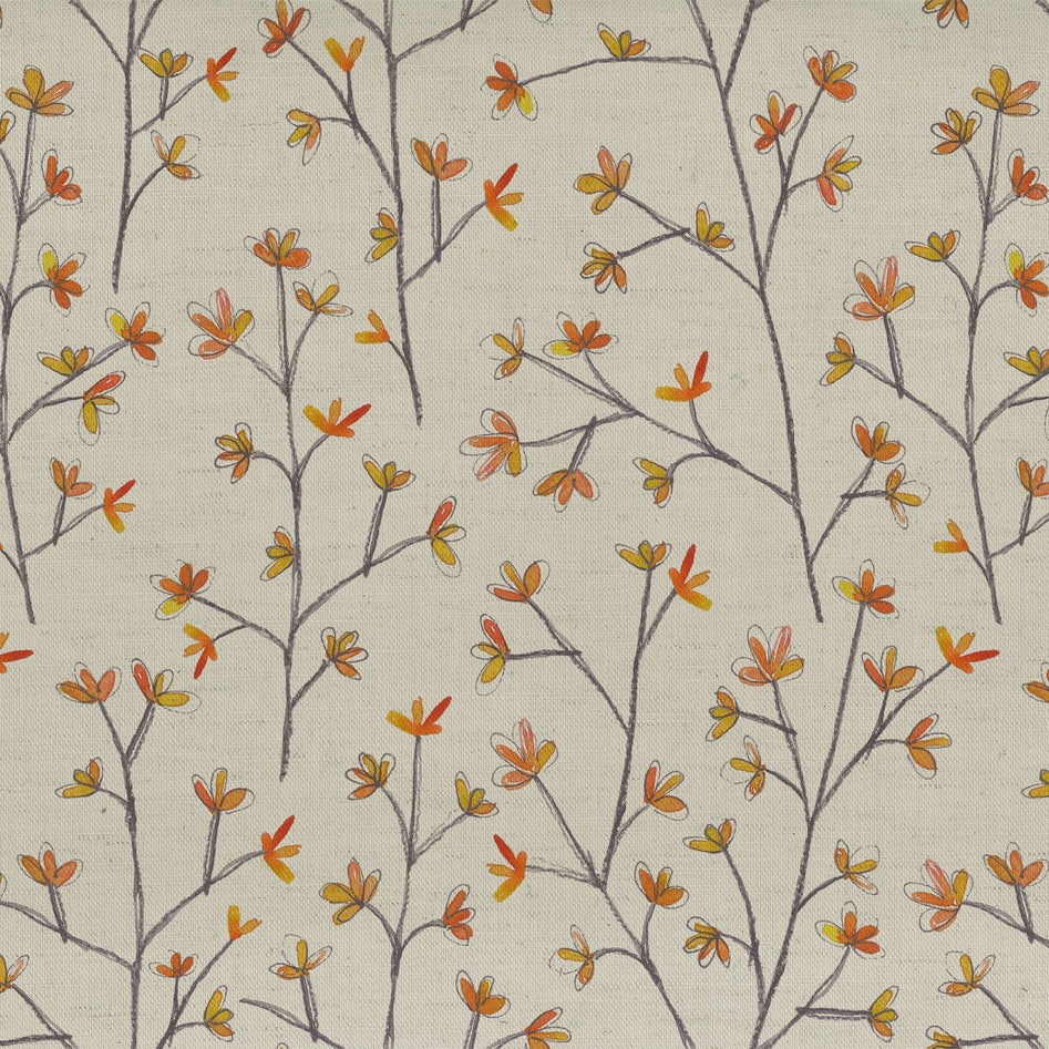 Ophelia Russet Linen Fabric