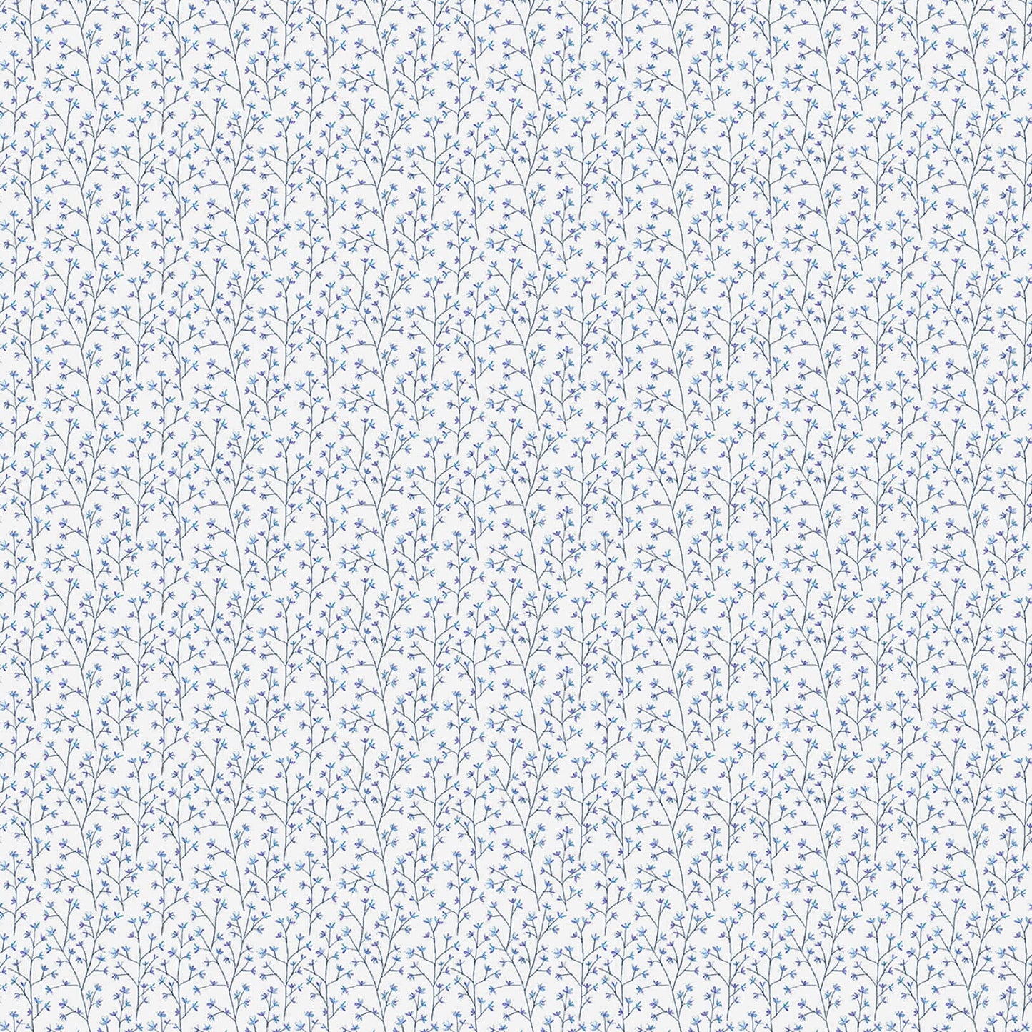 Ophelia Bluebell Linen Lomond Pima Lawn Cotton - Dress Fabric