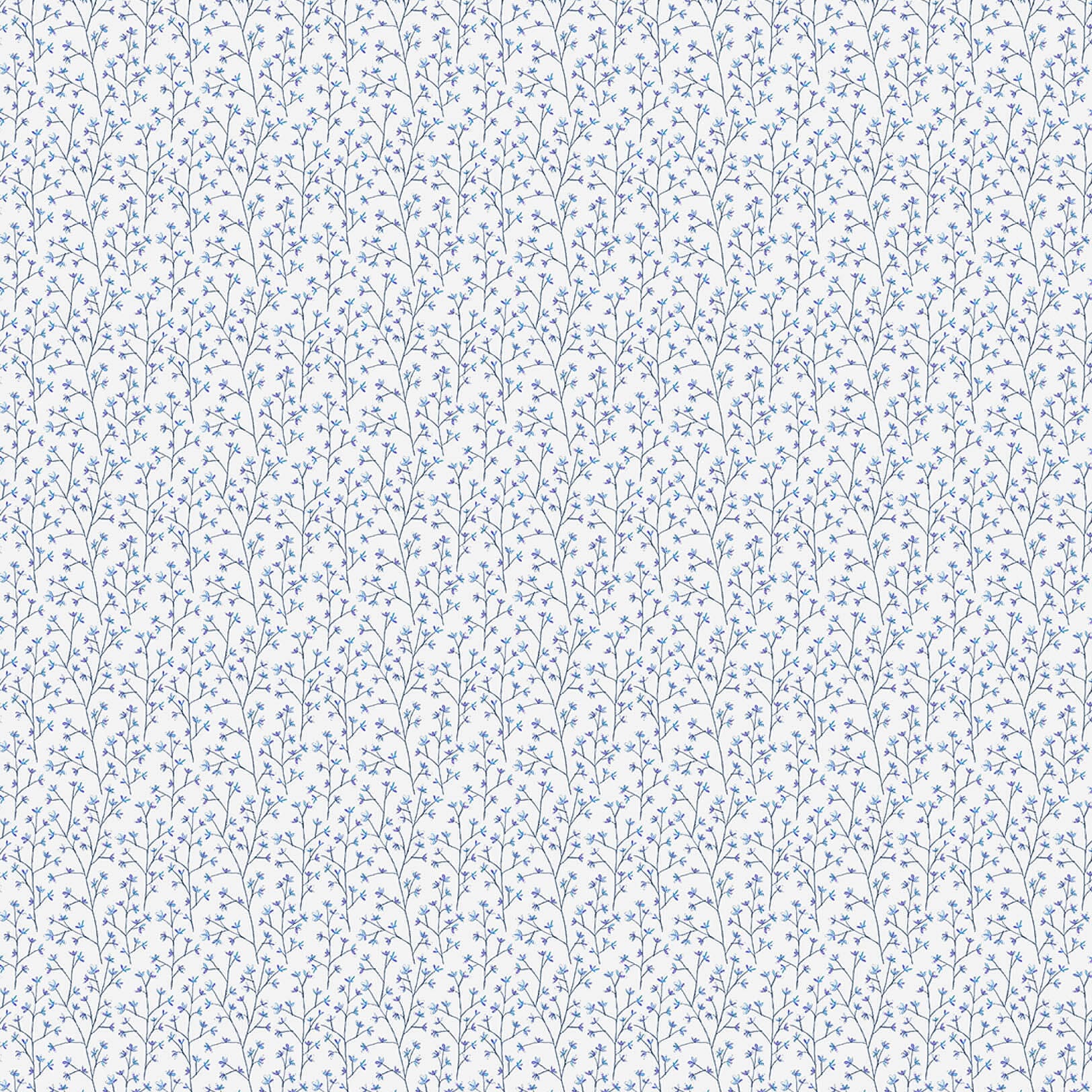 Ophelia Bluebell Linen Lomond Pima Lawn Cotton - Dress Fabric