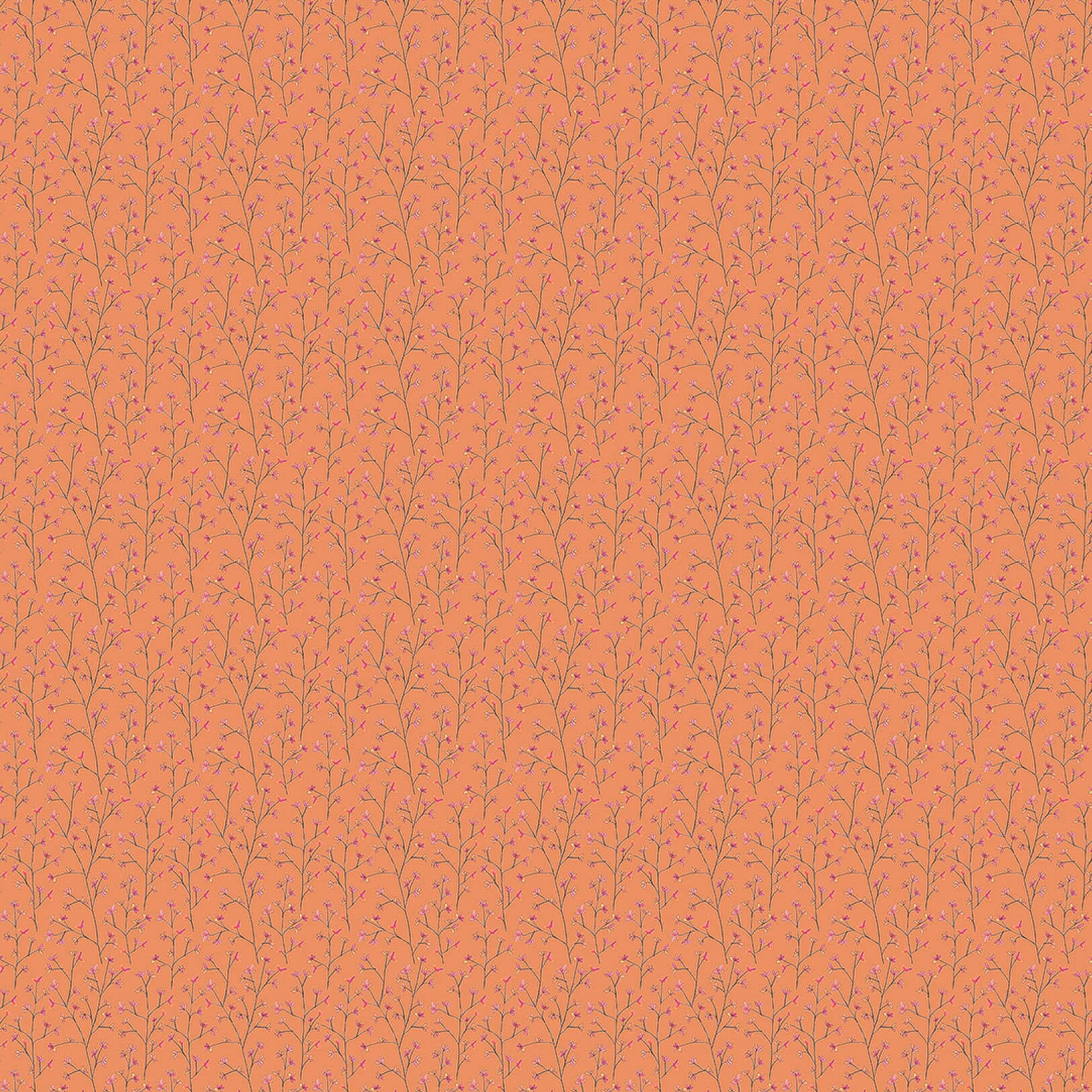 Ophelia Coral Linen Lomond Pima Lawn Cotton - Dress Fabric