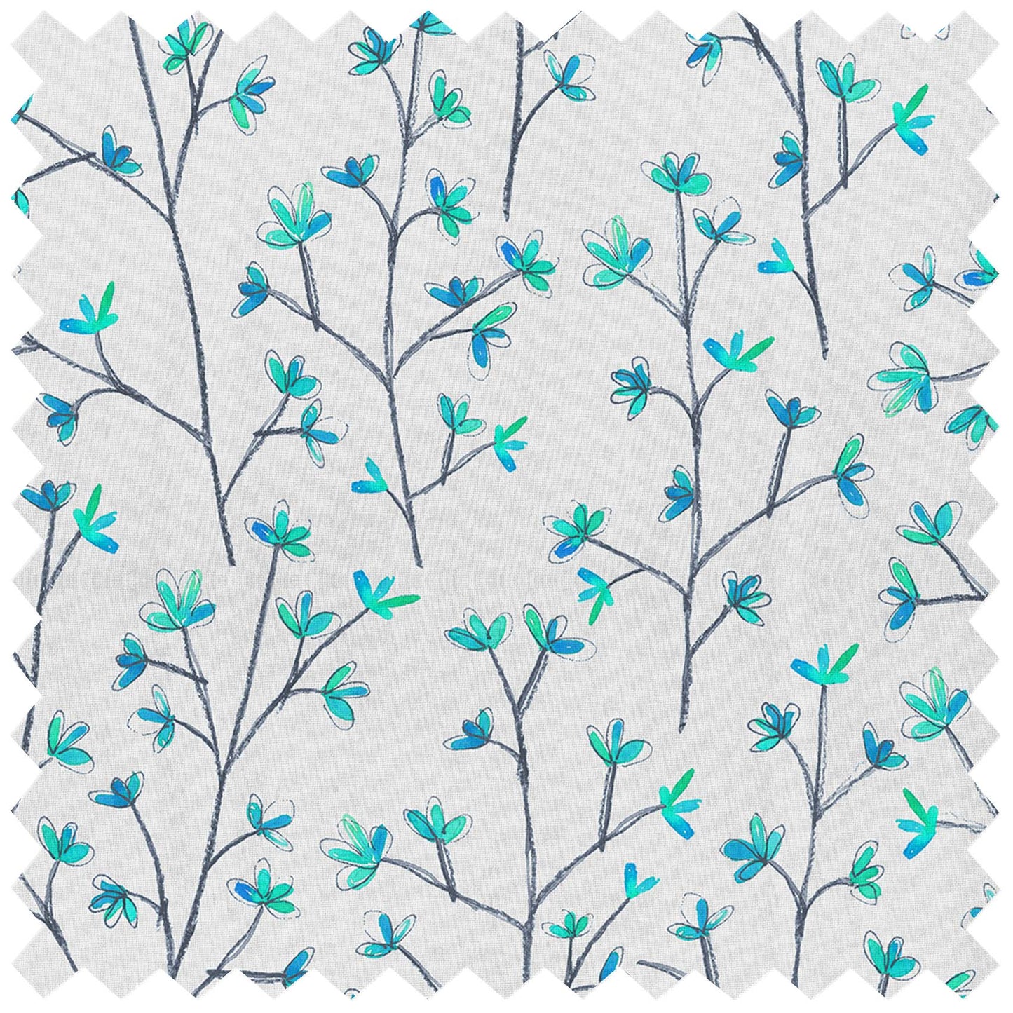 Ophelia Cornflower Linen Lomond Pima Lawn Cotton - Dress Fabric