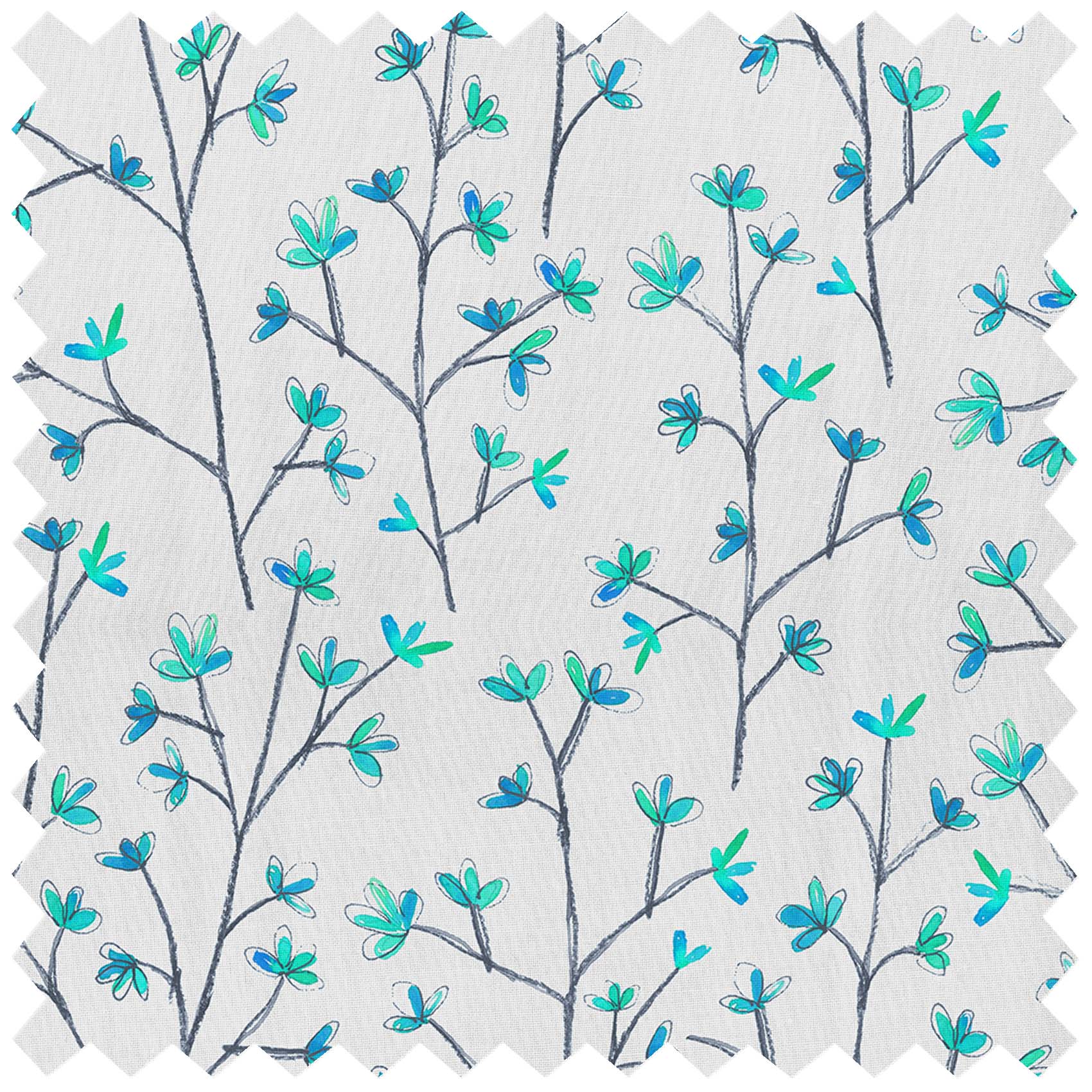 Ophelia Cornflower Linen Lomond Pima Lawn Cotton - Dress Fabric