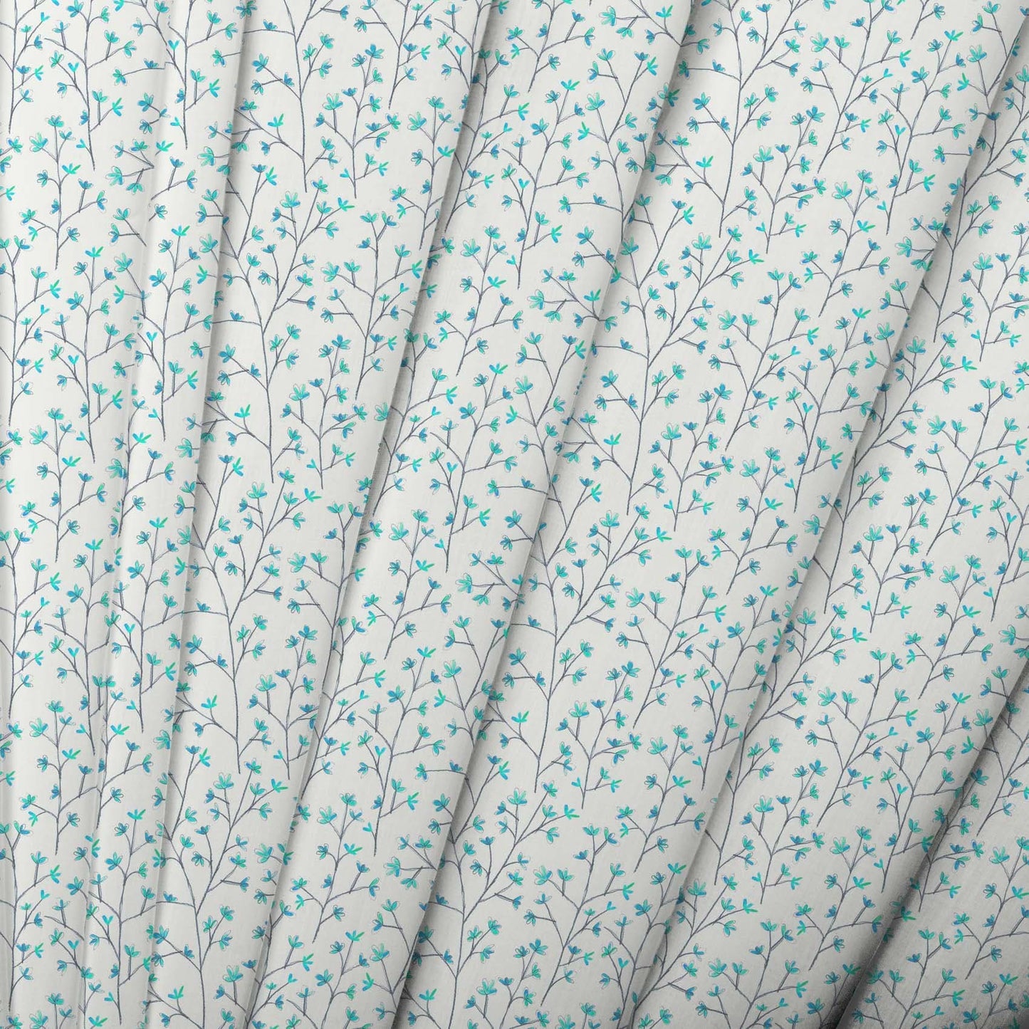 Ophelia Cornflower Linen Lomond Pima Lawn Cotton - Dress Fabric