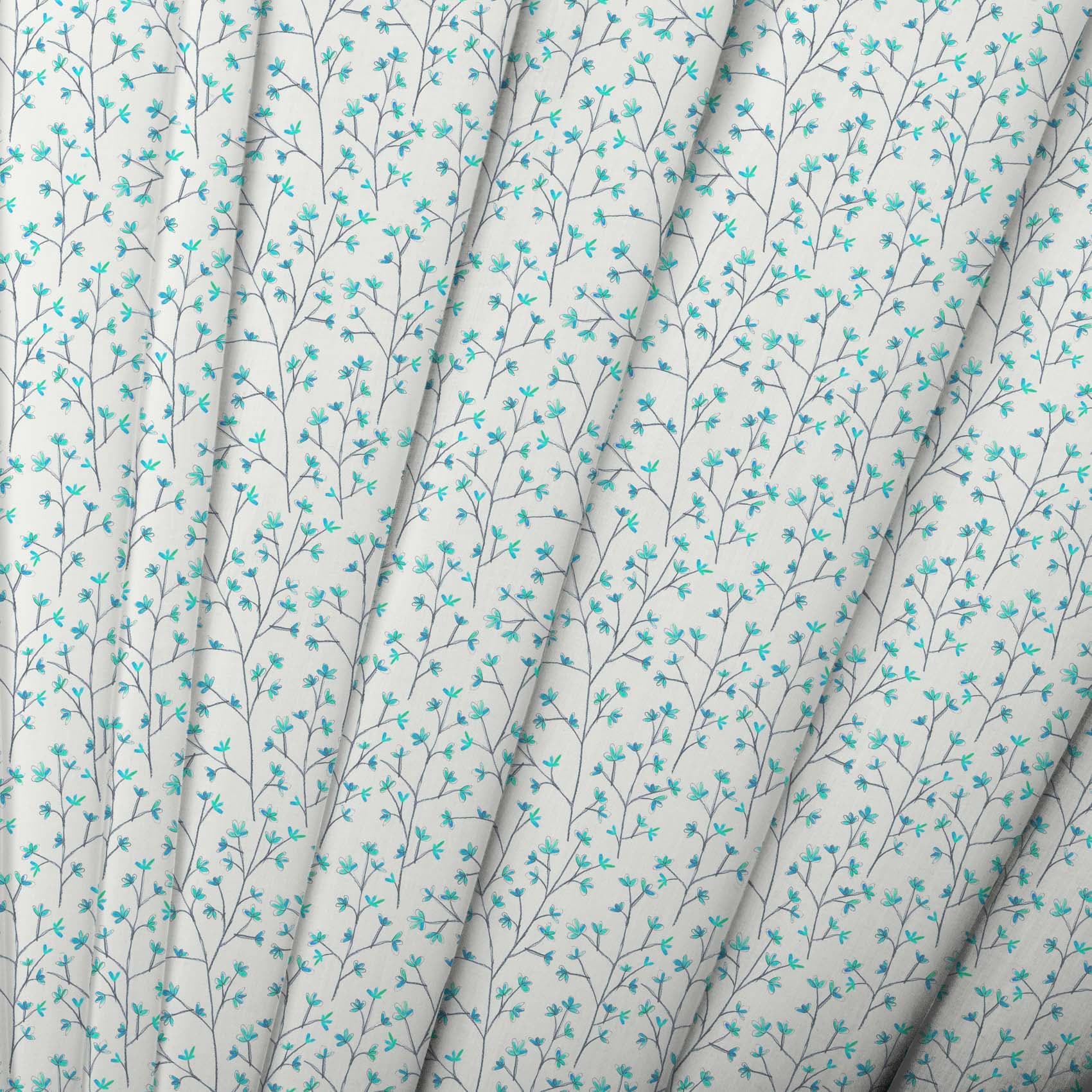 Ophelia Cornflower Linen Lomond Pima Lawn Cotton - Dress Fabric