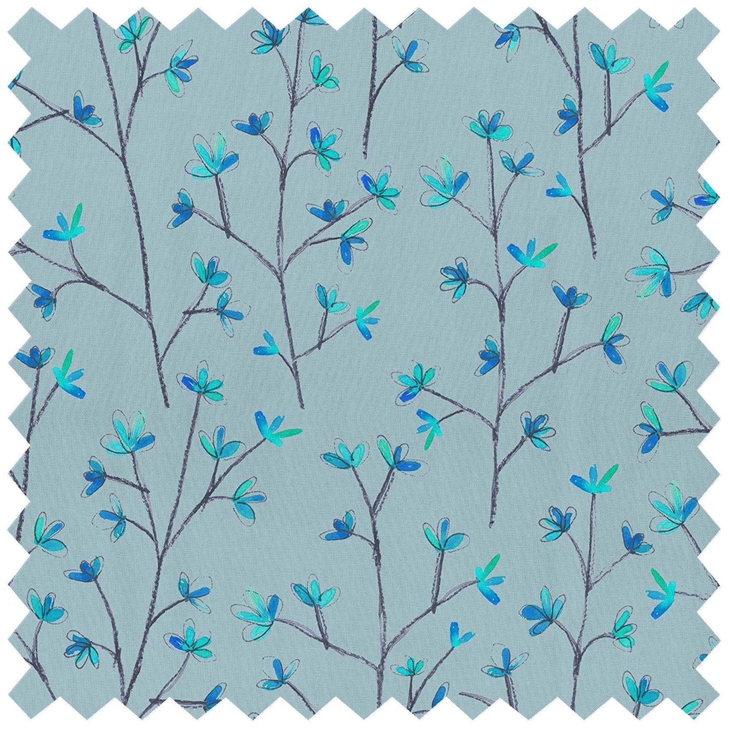 Ophelia Cornflower Lomond Pima Lawn Cotton - Dress Fabric