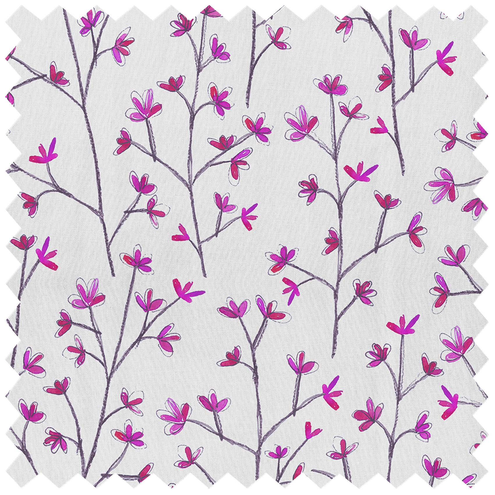 Ophelia Fuchsia Lomond Pima Lawn Cotton - Dress Fabric