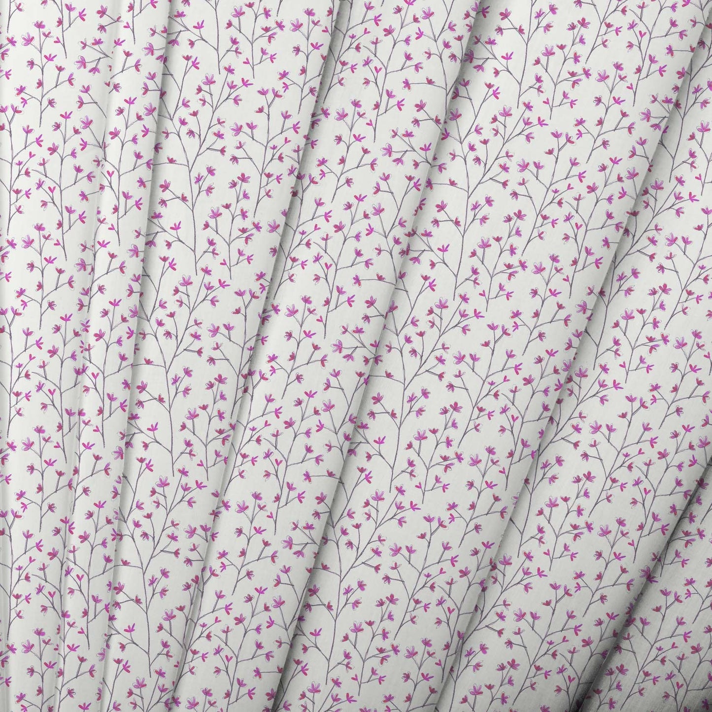 Ophelia Fuchsia Lomond Pima Lawn Cotton - Dress Fabric