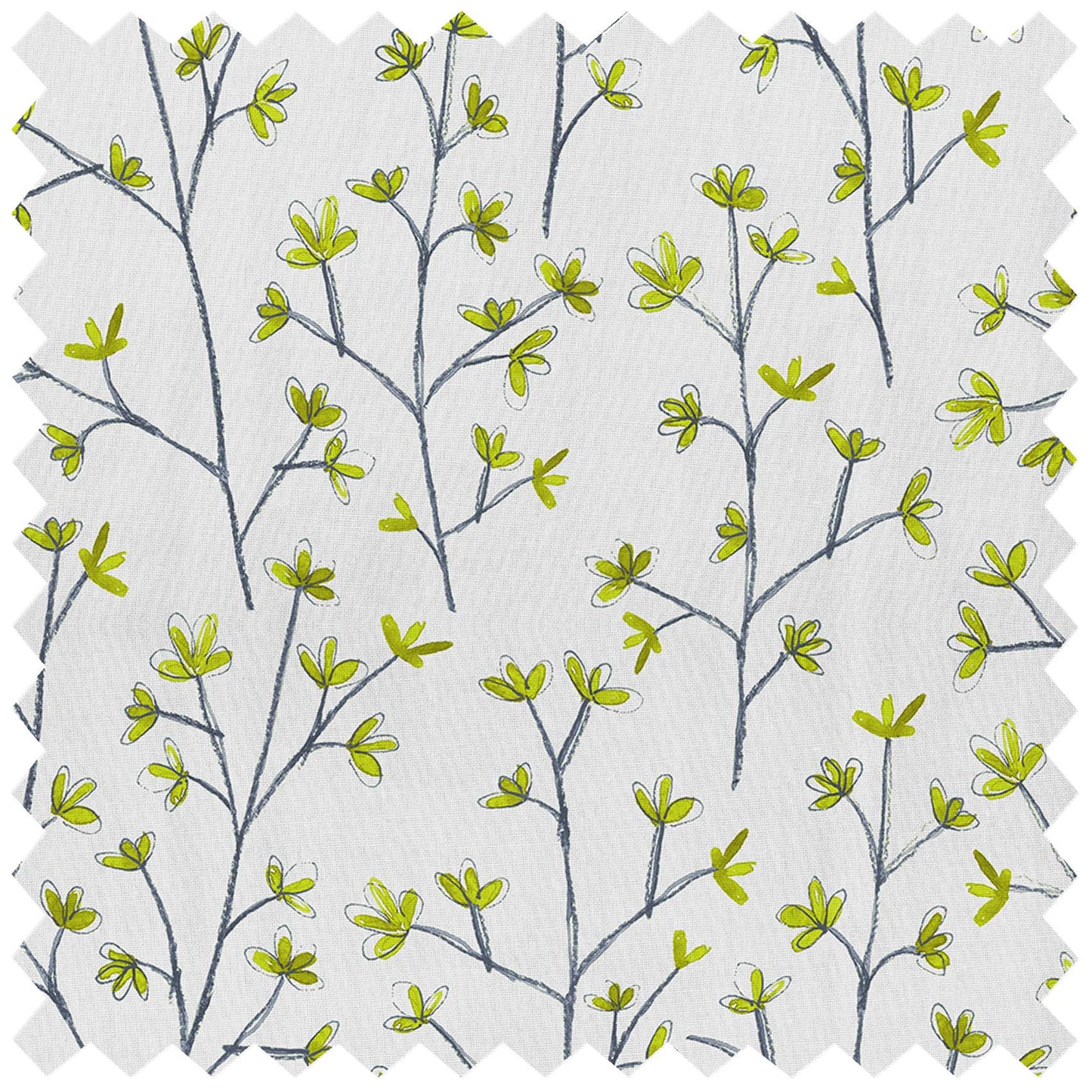 Ophelia Lime Linen Lomond Pima Lawn Cotton - Dress Fabric