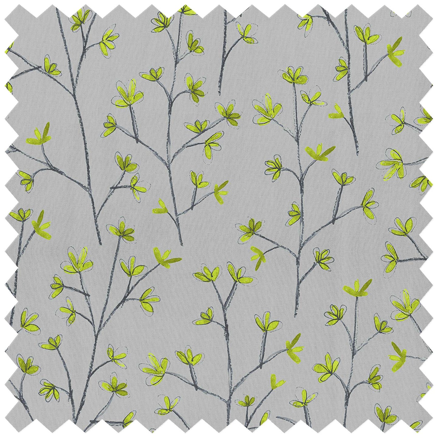 Ophelia Lime Lomond Pima Lawn Cotton - Dress Fabric