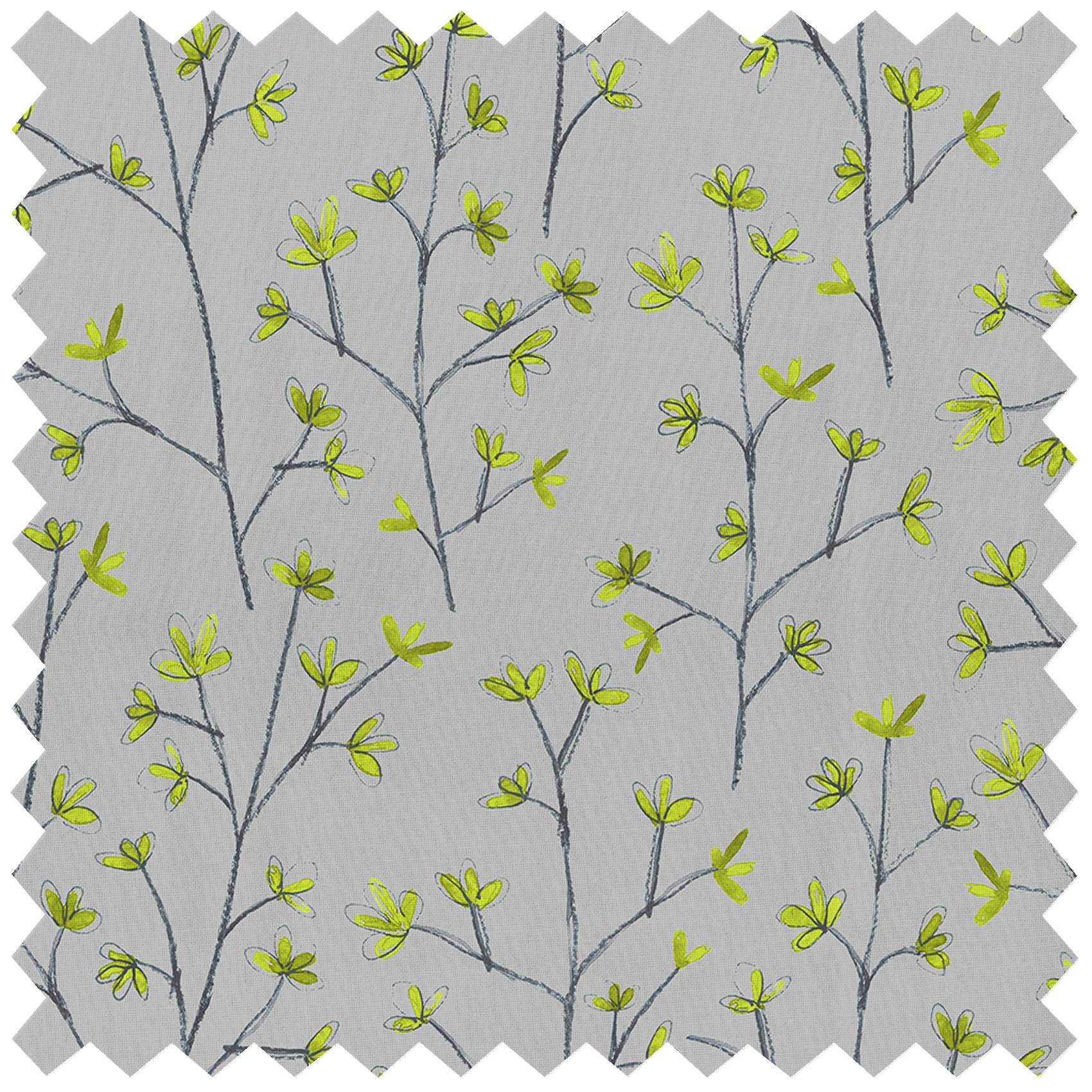 Ophelia Lime Lomond Pima Lawn Cotton - Dress Fabric