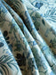 Ophelia Mint Fabric with 100% Linen - Blue - Wear The Walls
