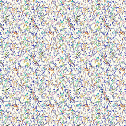 Orivietta Rainbow Ecru Lomond Pima Lawn Cotton - Dress Fabric