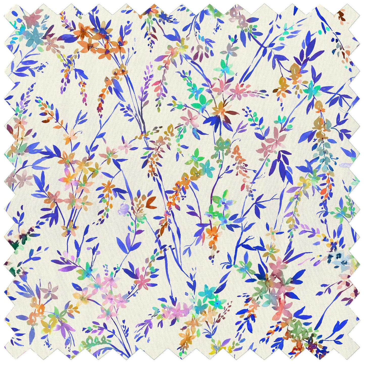 Orivietta Rainbow Ecru Lomond Pima Lawn Cotton - Dress Fabric