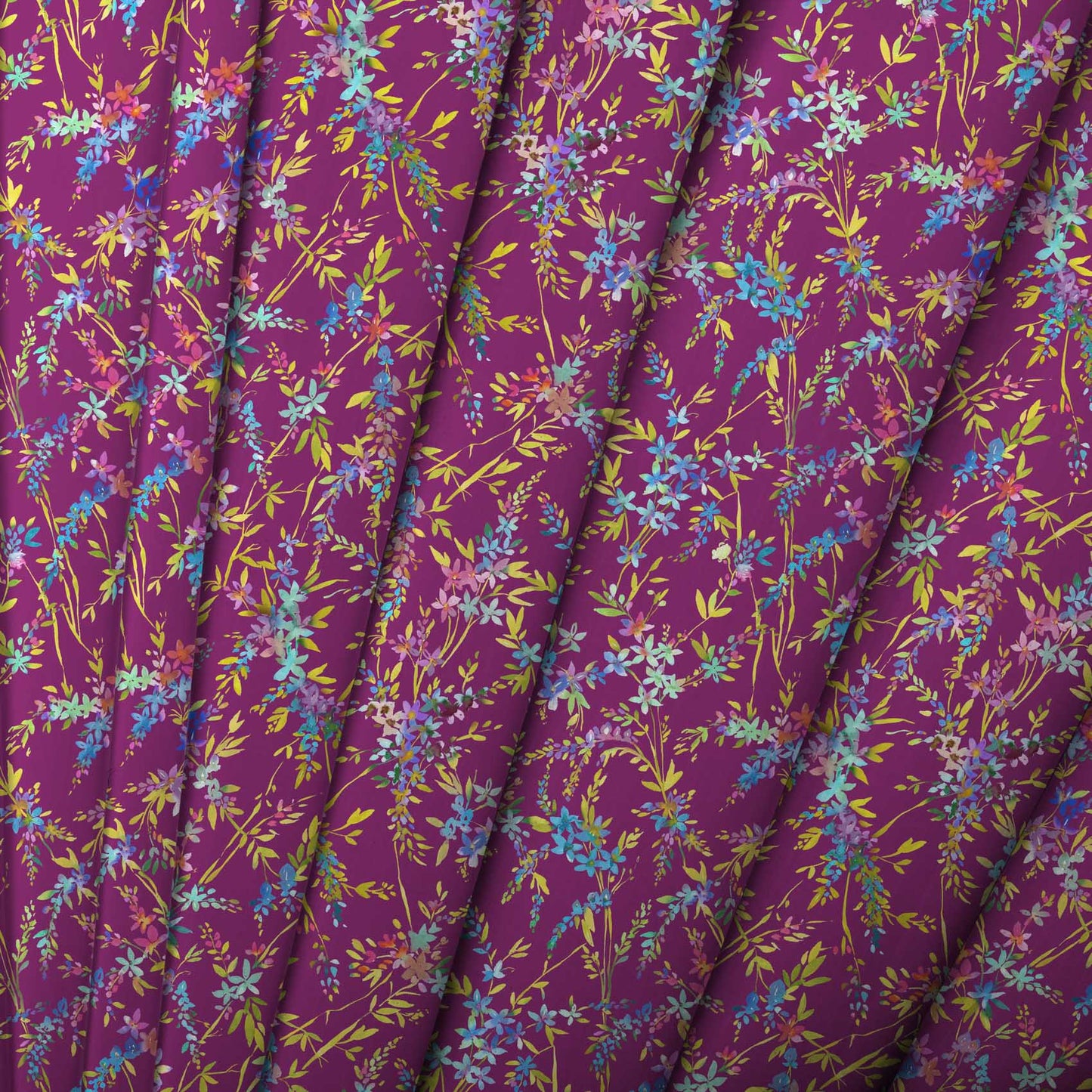 Orivietta Spring Magenta Lomond Pima Lawn Cotton - Dress Fabric