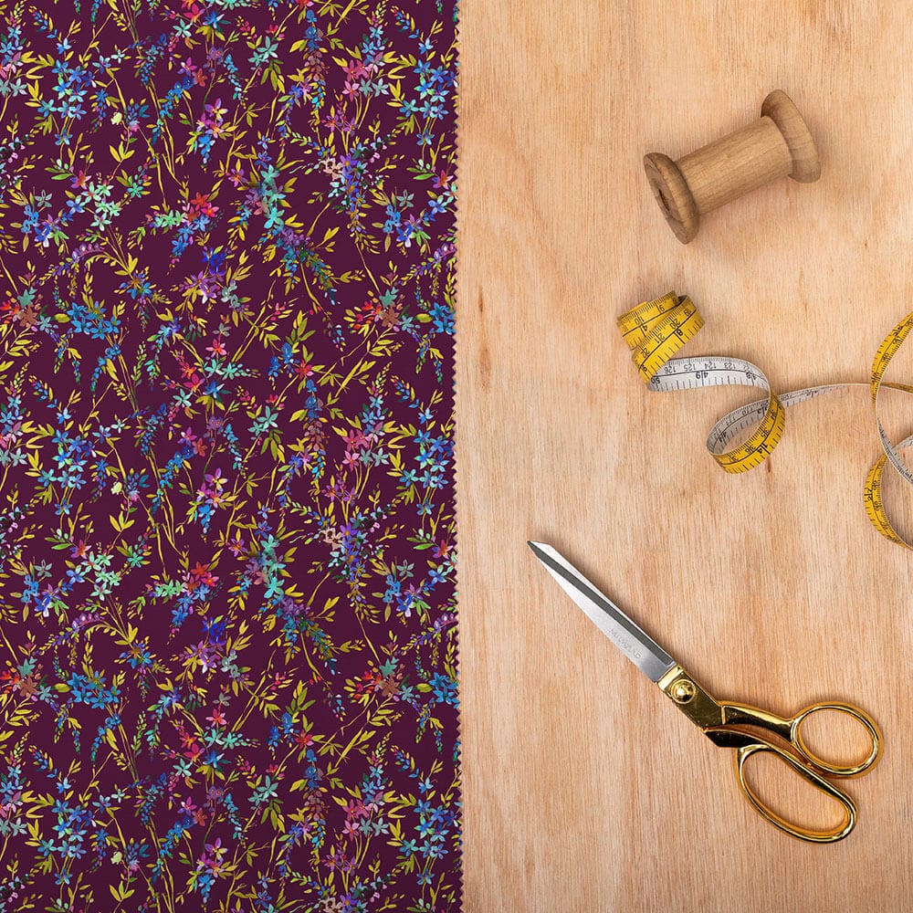 Orivietta Spring Magenta Lomond Pima Lawn Cotton - Dress Fabric