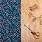 Orivietta Topaz Navy Lomond Pima Lawn Cotton - Dress Fabric