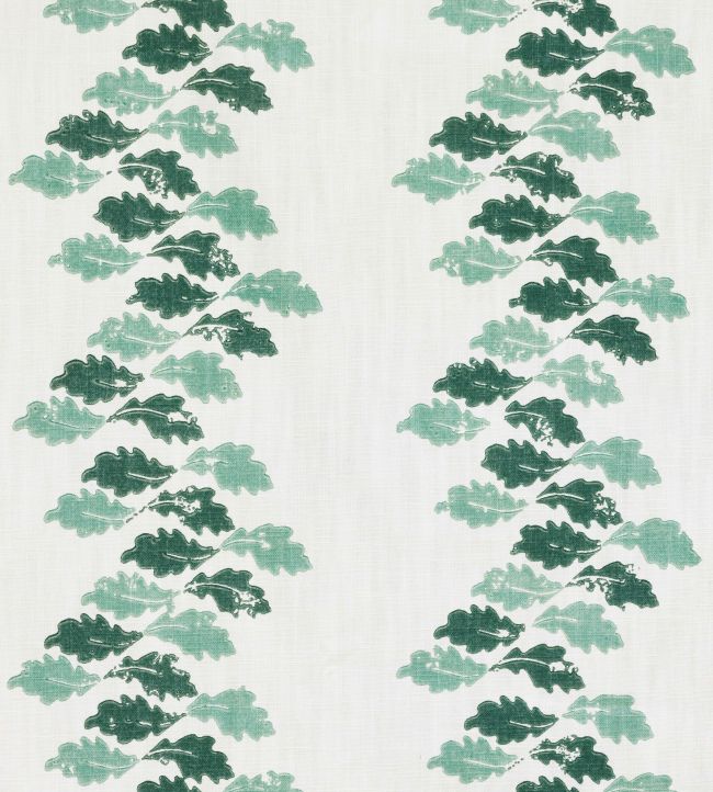 Oak Leaves Fabric - Green - BGF060501 - Barneby Gates