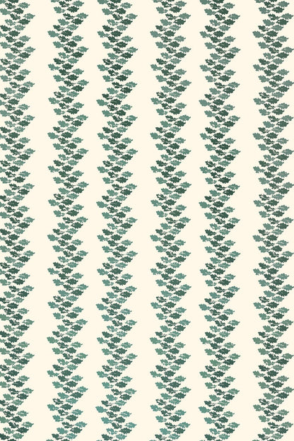 Oak Leaves Wallpaper - Green - BG2700101 - Barneby Gates
