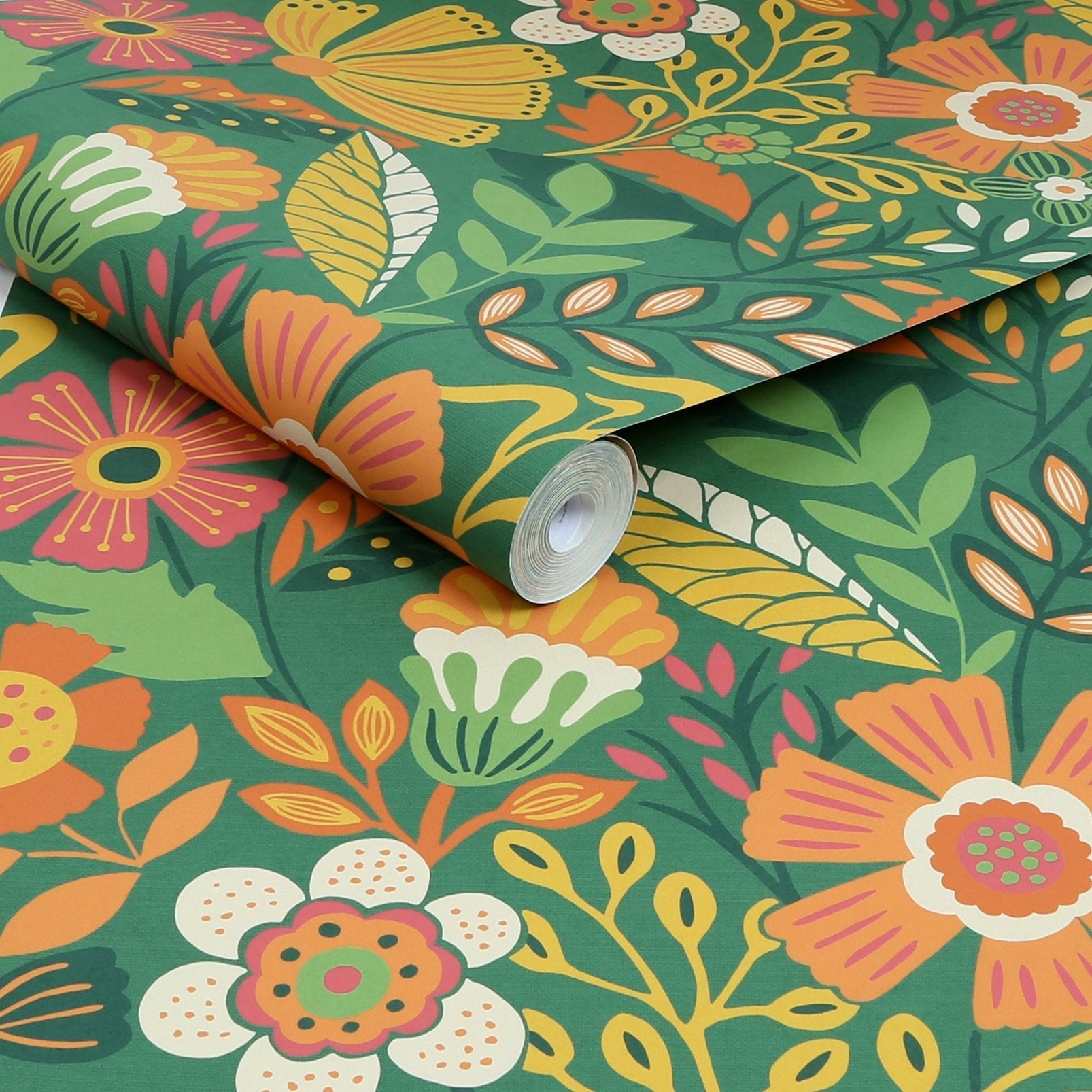Oopsy Daisy Wallpaper - Forest Green - Envy