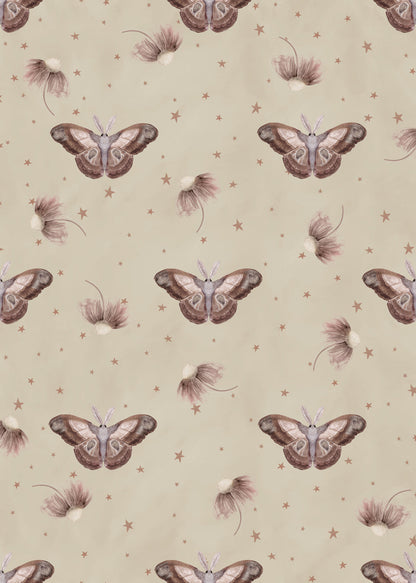 Ophelia’s Dream Nursery Wallpaper - Dusty Beige - Summer Gray
