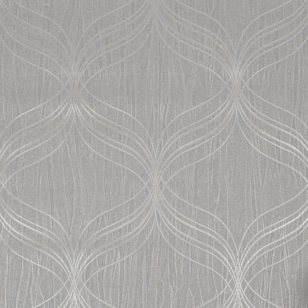 Optical Geo Wallpaper - Silver - Boutique Luxury