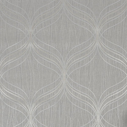Optical Geo Wallpaper - Silver - Boutique Luxury