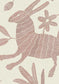 Otomi Bunny Pink Wallpaper - Lewis & Wood