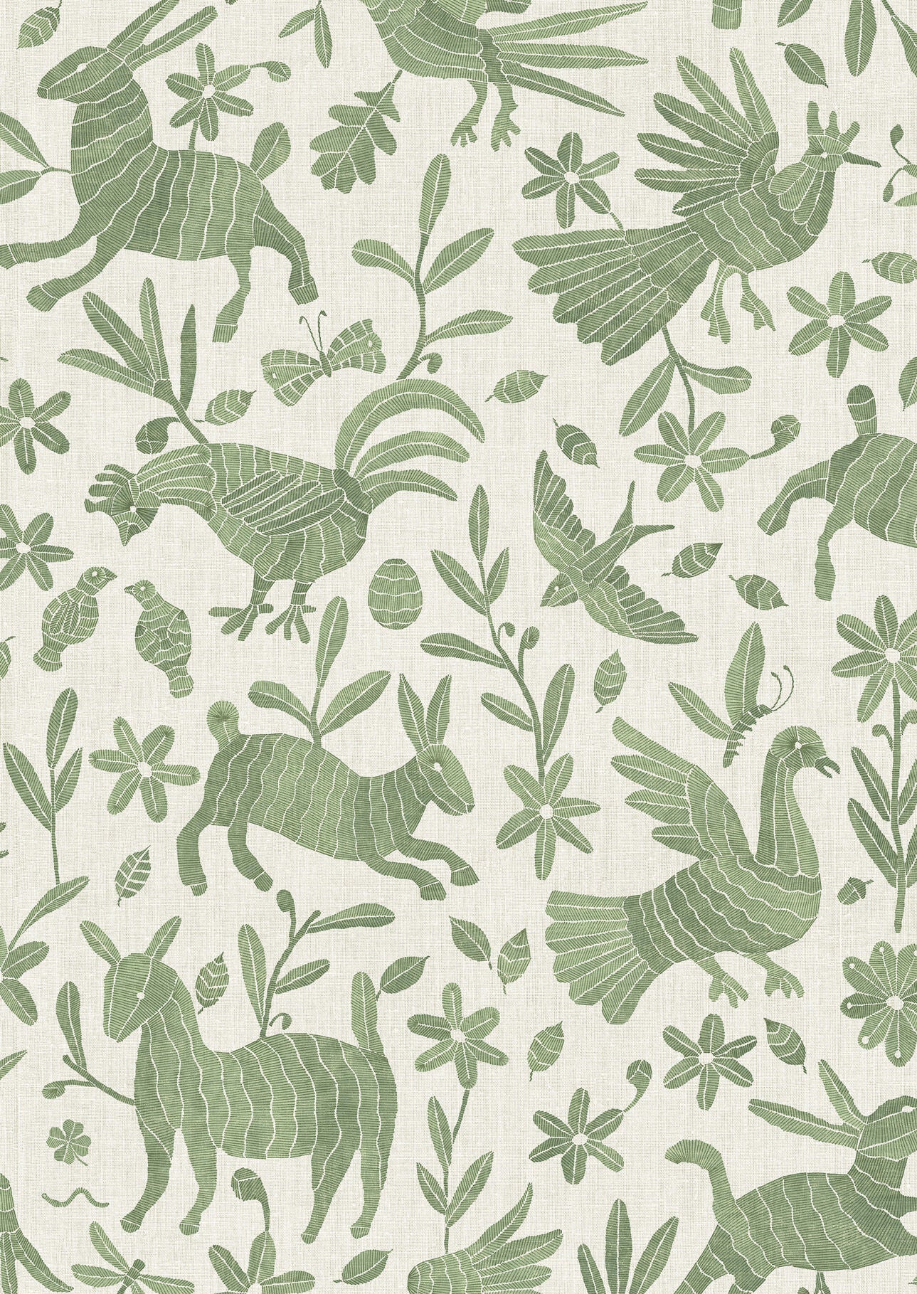 Otomi Leafy Wallpaper - Lewis & Wood