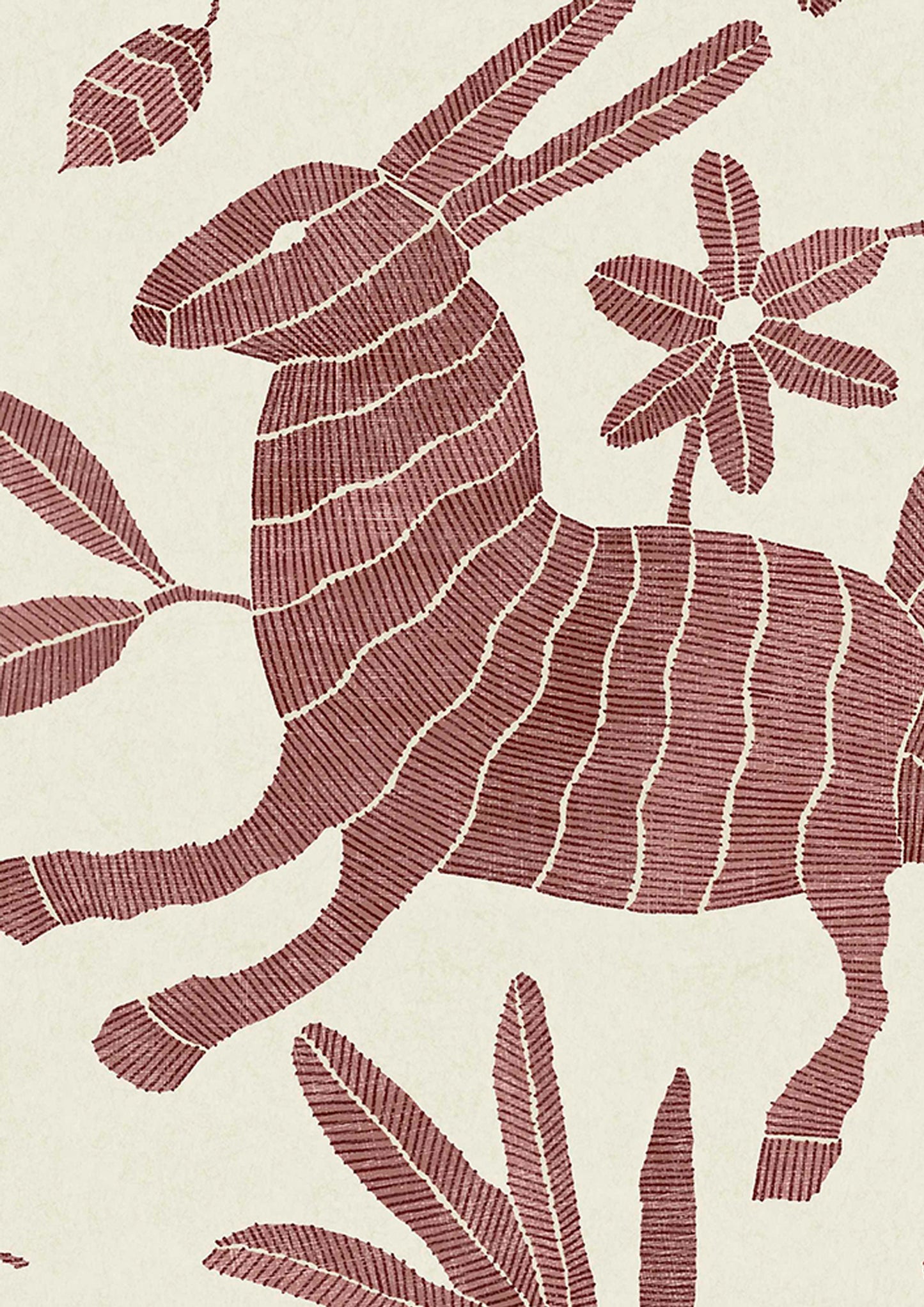 Otomi Rosy Wallpaper - Lewis & Wood