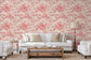 Le Hameau Crimson Wallpaper - Brunschwig & Fils