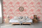 Le Hameau Crimson Wallpaper - Brunschwig & Fils
