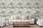 Le Hameau Charcoal Wallpaper - Brunschwig & Fils