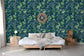 Feuillage Blue Wallpaper - Brunschwig & Fils