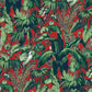 Feuillage Red Wallpaper - Brunschwig & Fils