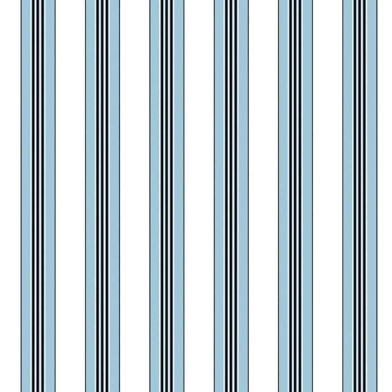 Rayure Lione Ciel Wallpaper - Brunschwig & Fils