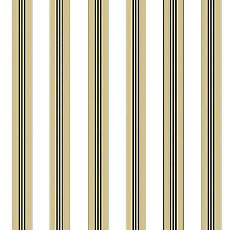 Rayure Lione Beige Wallpaper - Brunschwig & Fils